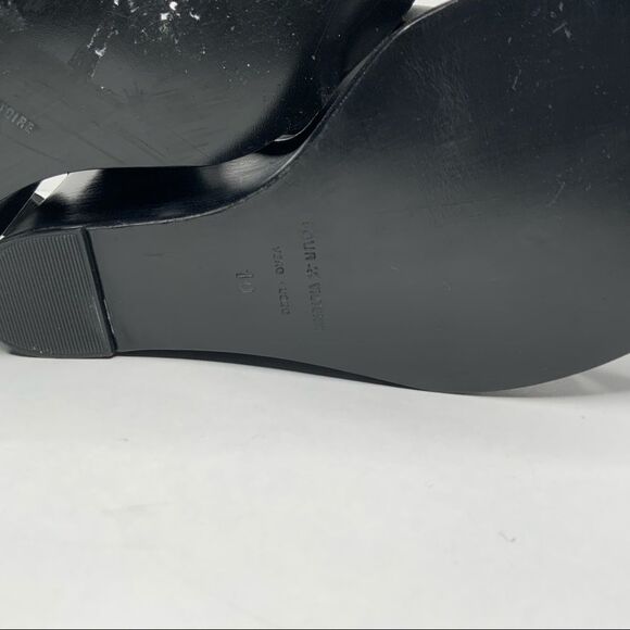 POUR la Victoire‎ leather wedge sandals. - Picture 10 of 12